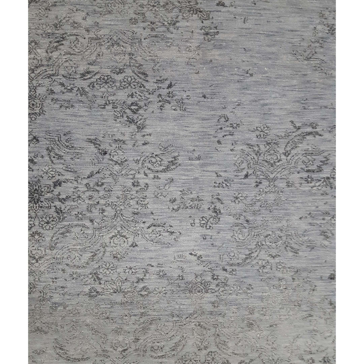 Pacific Erase 40104 Grey Grey Modern Hand Knotted Rug