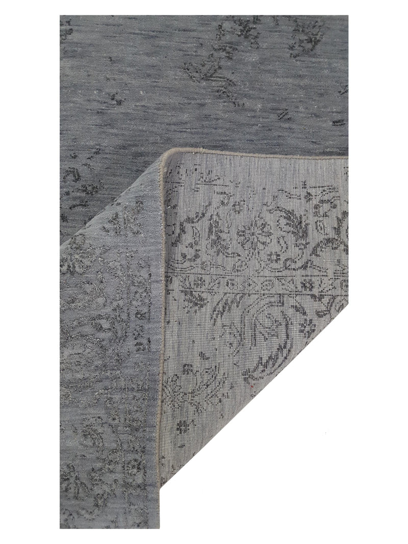 Pacific Erase 40104 Grey Grey Modern Hand Knotted Rug