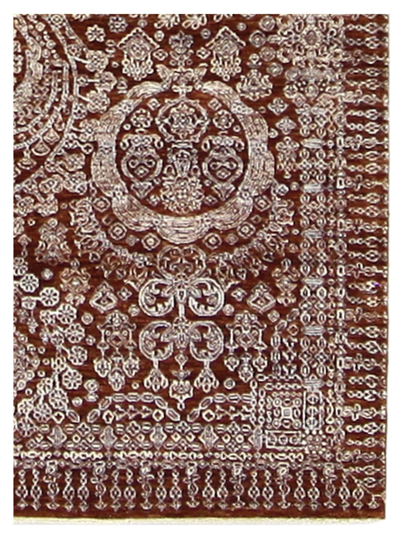Pacific Jewel 40111 Rust Beige Transitional Hand Knotted Rug