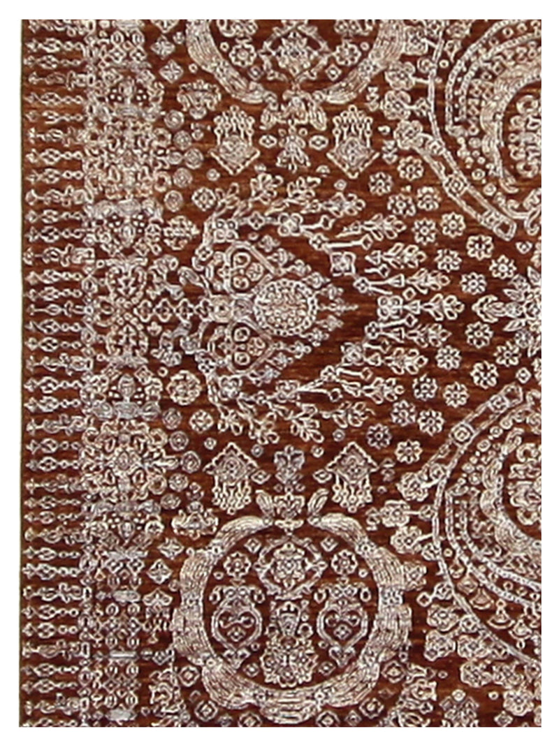Pacific Jewel 40111 Rust Beige Transitional Hand Knotted Rug