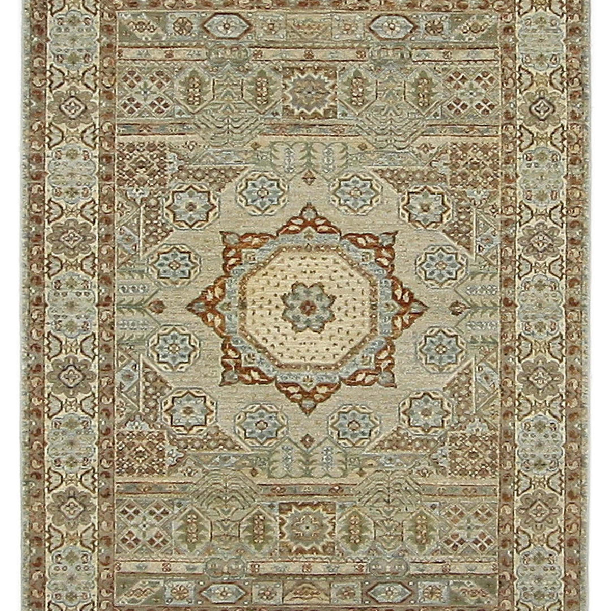 Pacific Mamluk  Beige Rust Traditional