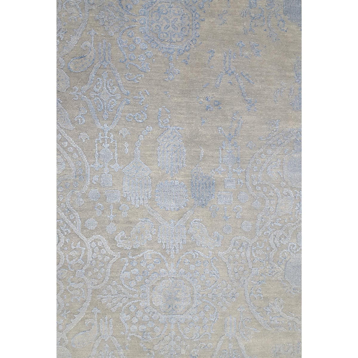 Pacific Erase 40119 Grey Blue Modern Hand Knotted Rug