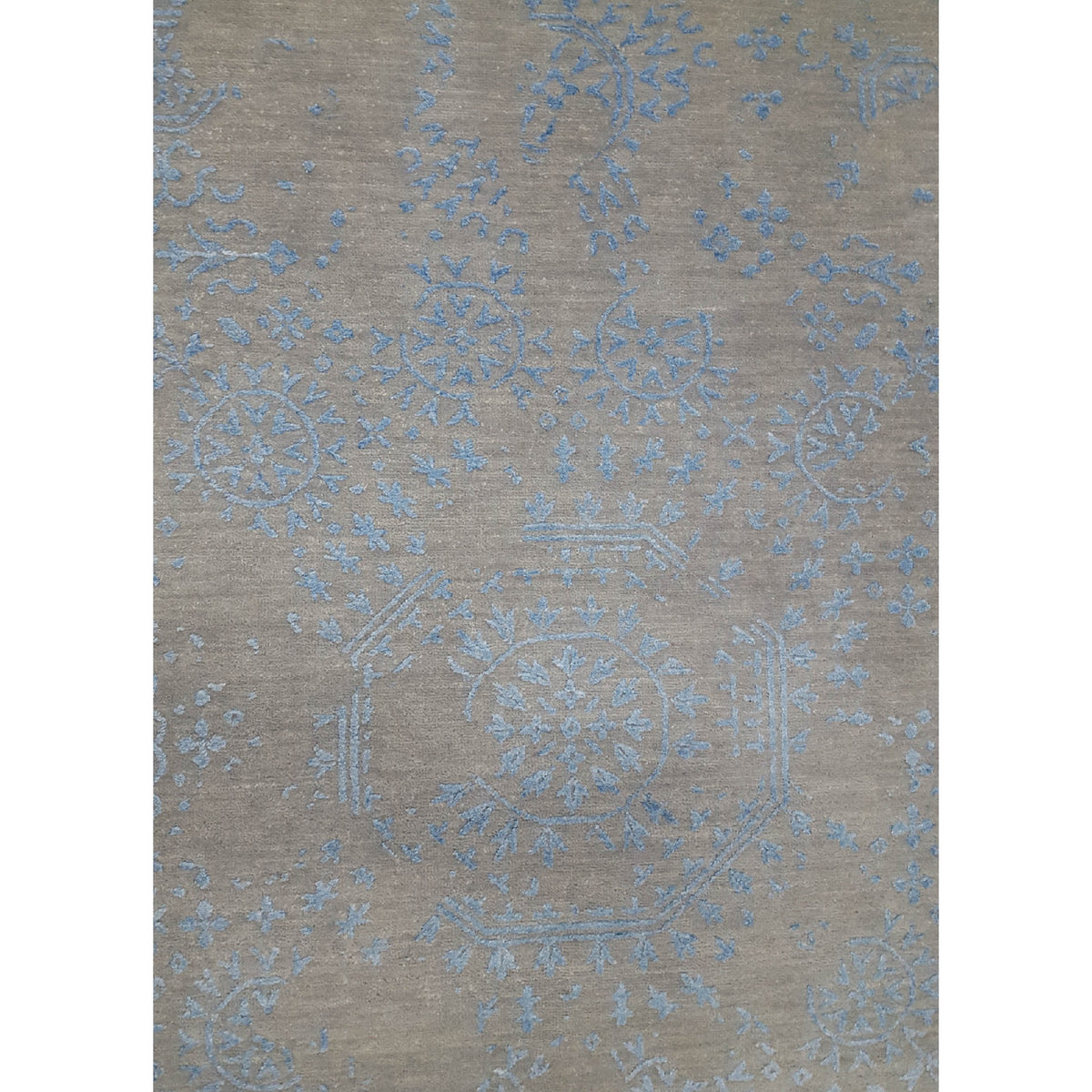 Pacific Erase 40122 Grey Blue Modern Hand Knotted Rug
