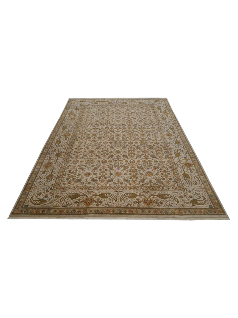 Pacific Maharaja 40155 Ivory Ivory Traditional Hand Knotted Rug