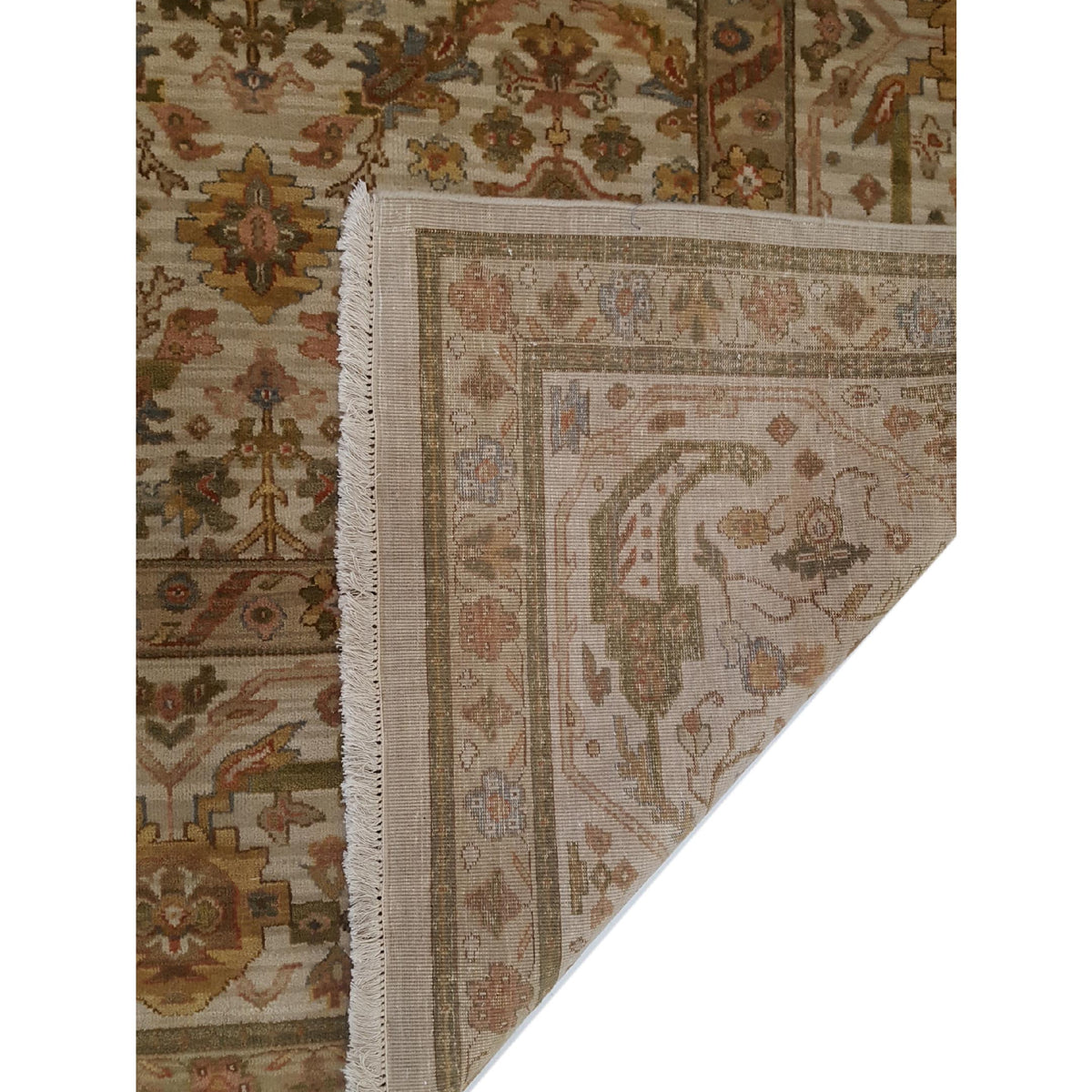 Pacific Maharaja 40155 Ivory Ivory Traditional Hand Knotted Rug