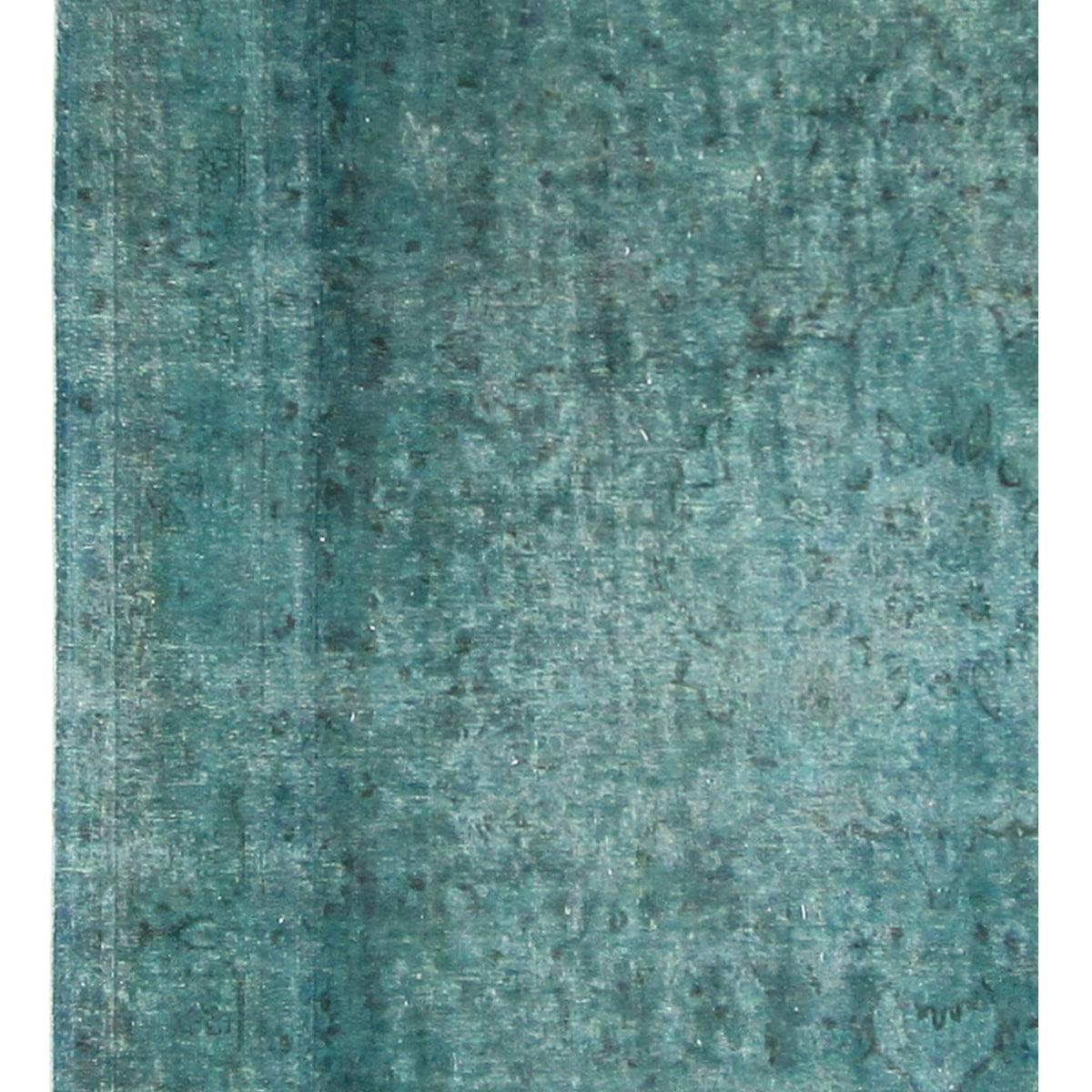 Pacific Overdyed 40184 Teal Teal Transitional Hand Knotted Rug