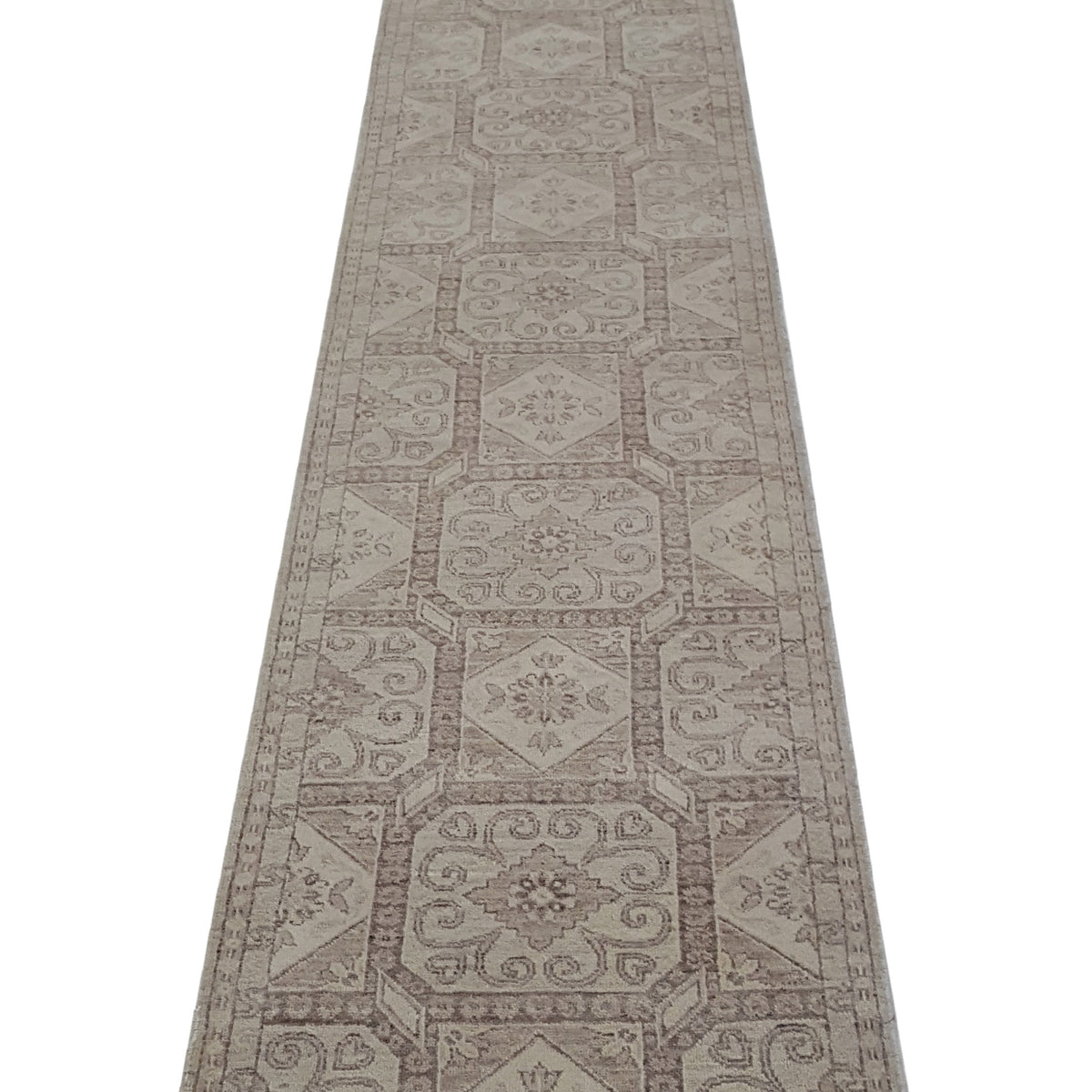 Pacific Ziegler 40200 Ivory Brown Transitional Hand Knotted Rug