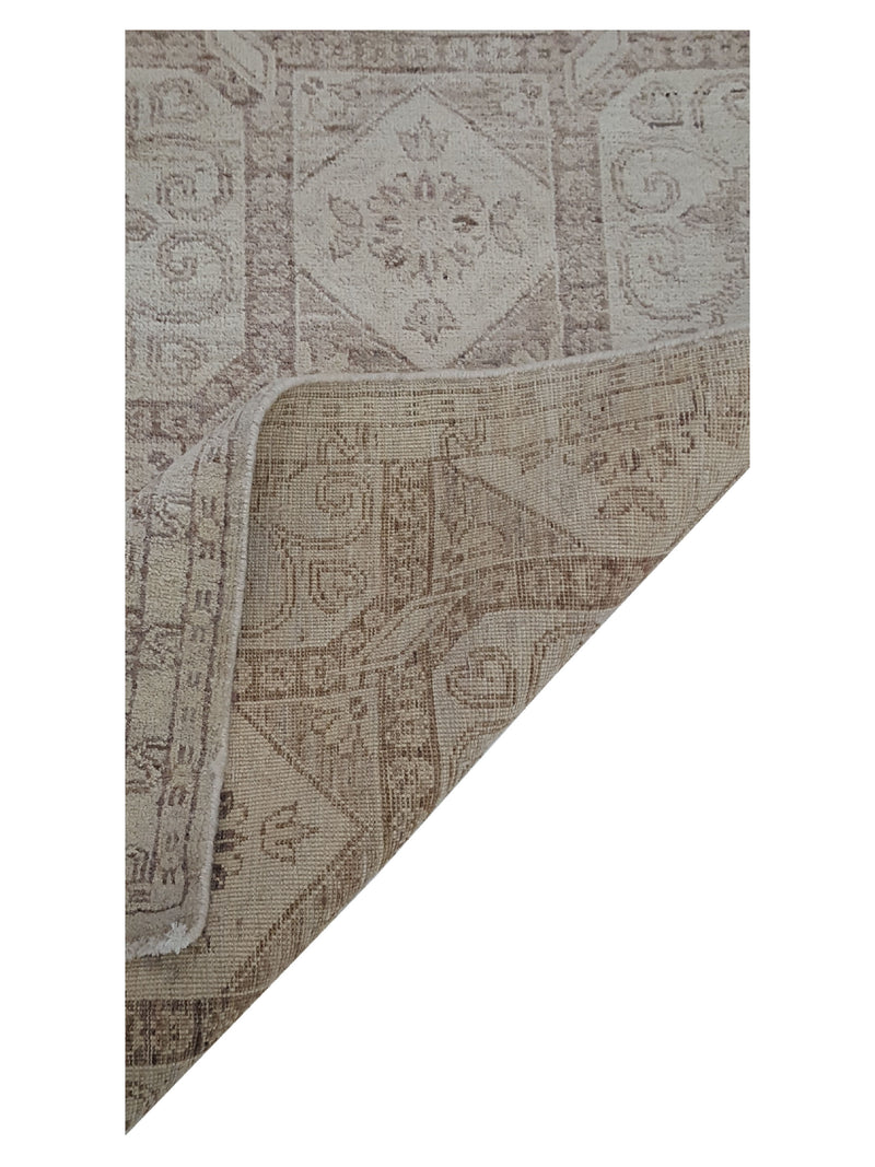 Pacific Ziegler 40200 Ivory Brown Transitional Hand Knotted Rug