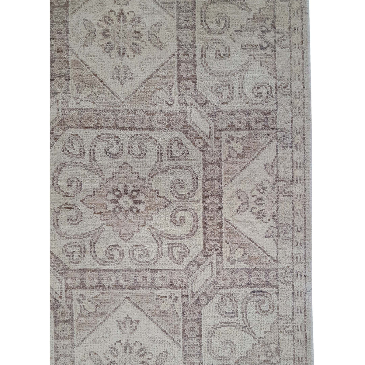 Pacific Ziegler 40200 Ivory Brown Transitional Hand Knotted Rug