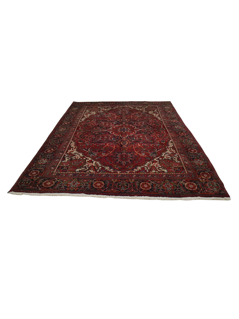 Pacific Heriz 40204 Red Ivory Traditional Hand Knotted Rug