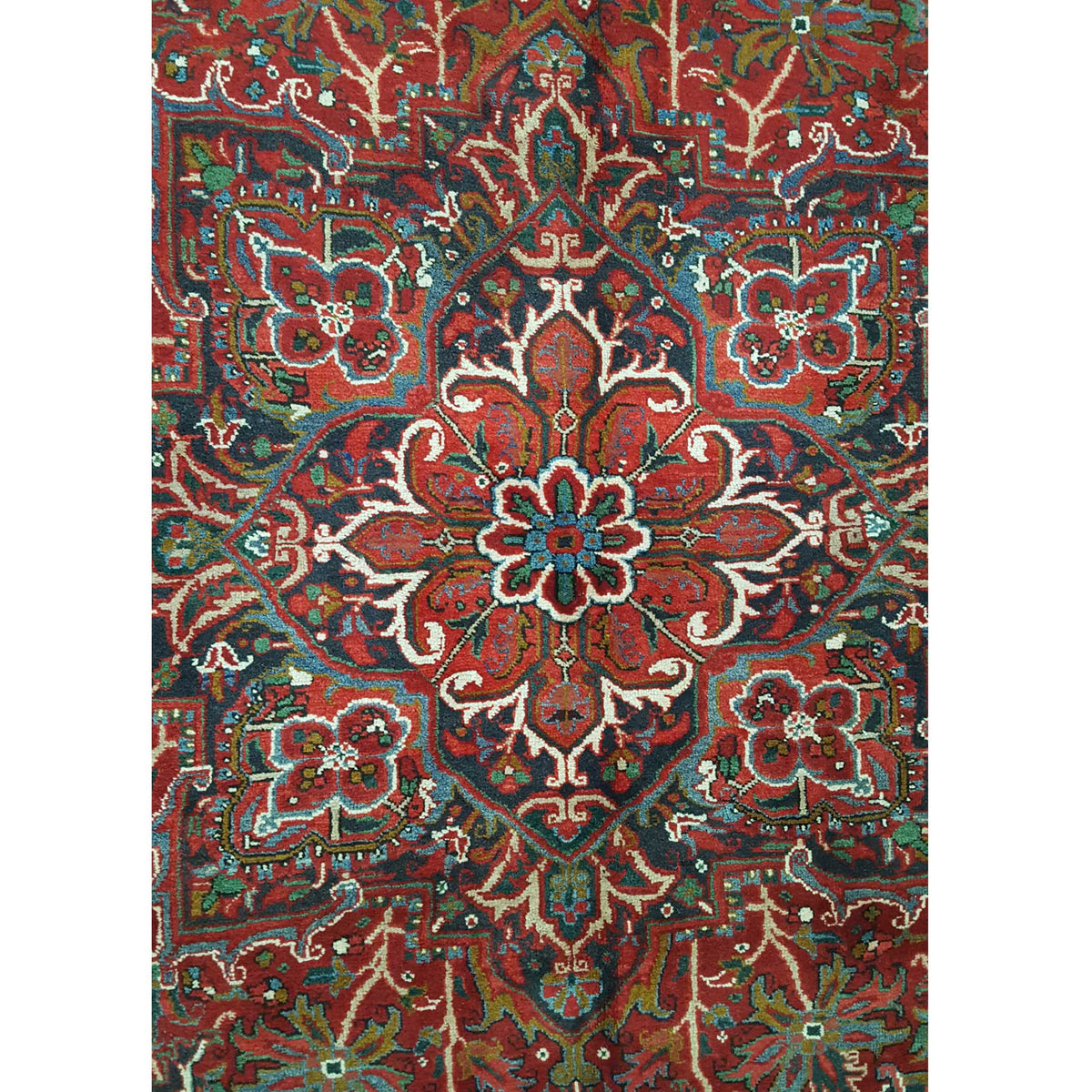 Pacific Heriz 40204 Red Ivory Traditional Hand Knotted Rug