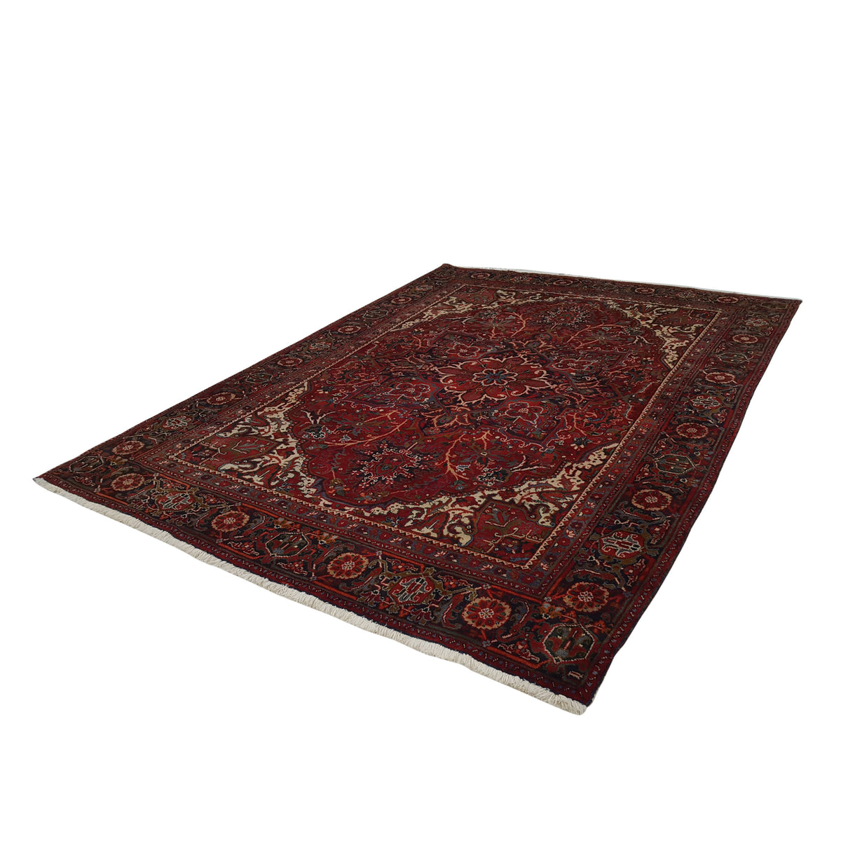 Pacific Heriz 40204 Red Ivory Traditional Hand Knotted Rug
