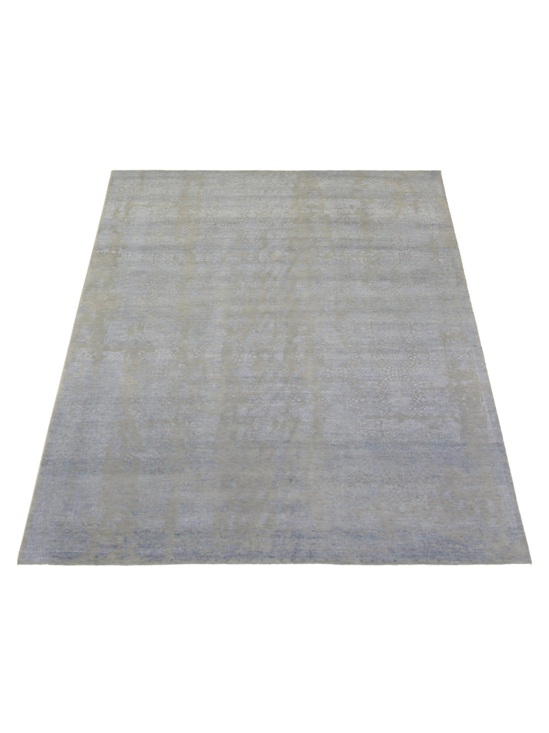 Pacific Erase 40220 Silver Sky Modern Hand Knotted Rug