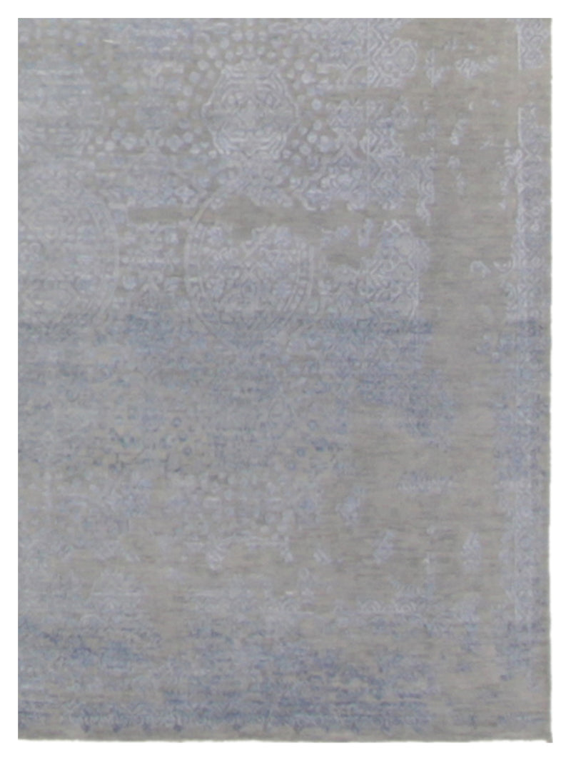 Pacific Erase 40220 Silver Sky Modern Hand Knotted Rug