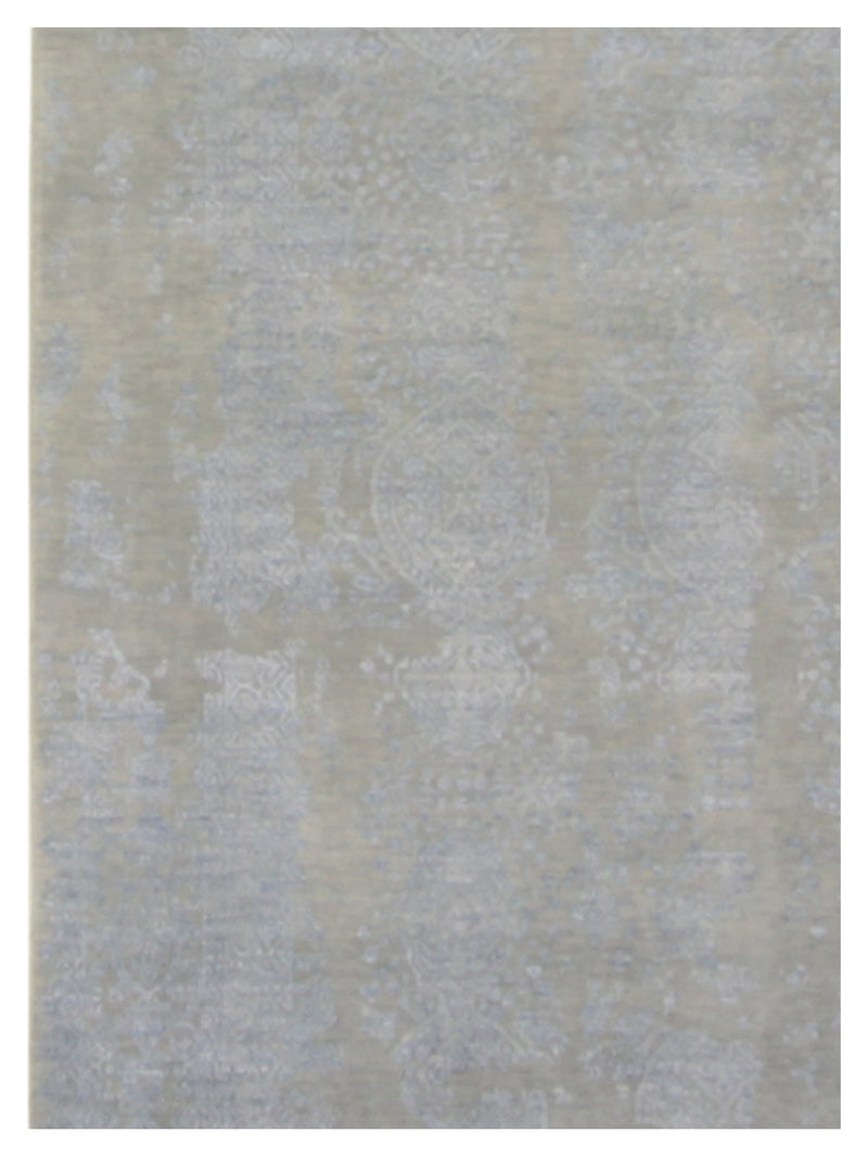 Pacific Erase 40220 Silver Sky Modern Hand Knotted Rug