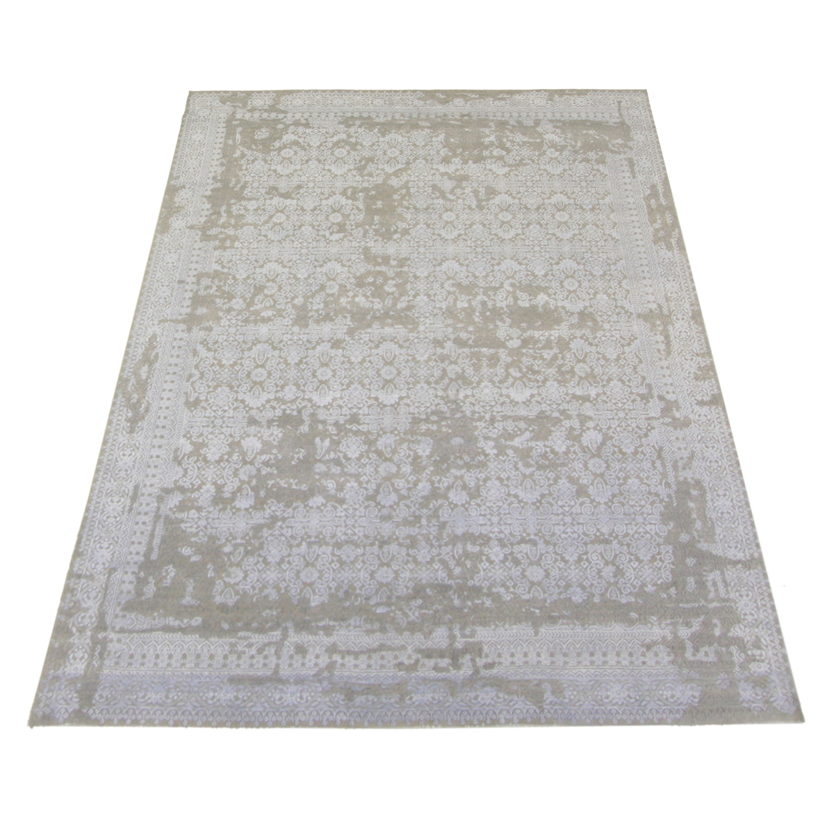 Pacific Erase 40234 Silver Sky Modern Hand Knotted Rug
