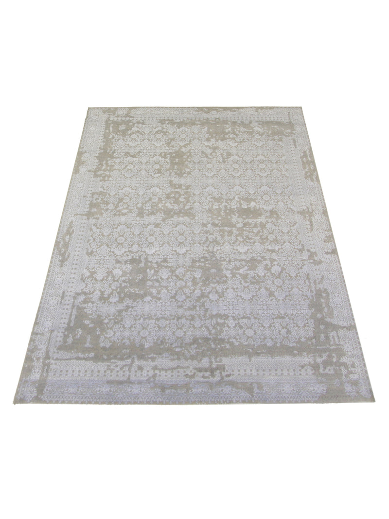 Pacific Erase 40234 Silver Sky Modern Hand Knotted Rug