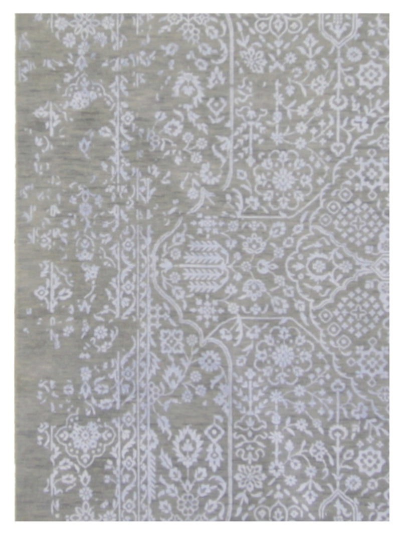 Pacific Erase 40238 Silver Sky Modern Hand Knotted Rug