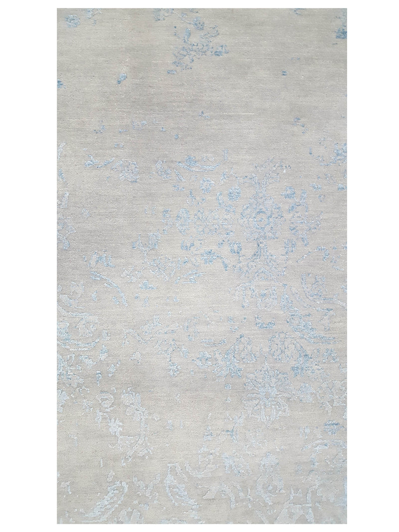 Pacific Erase 40252 Silver Sky Modern Hand Knotted Rug