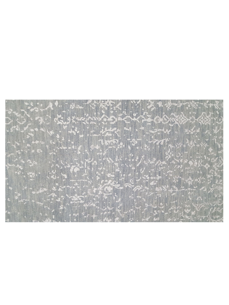 Pacific Erase 40257 Grey Silver Modern Hand Knotted Rug