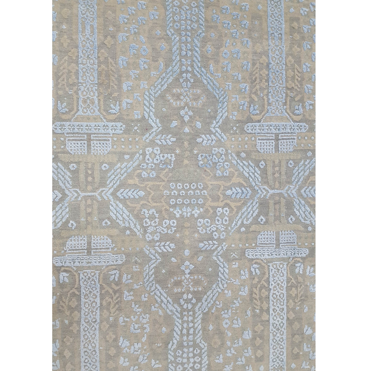 Pacific Erase 40280 Beige Sky Modern Hand Knotted Rug