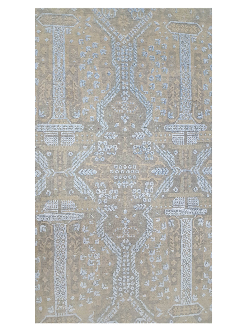 Pacific Erase 40280 Beige Sky Modern Hand Knotted Rug