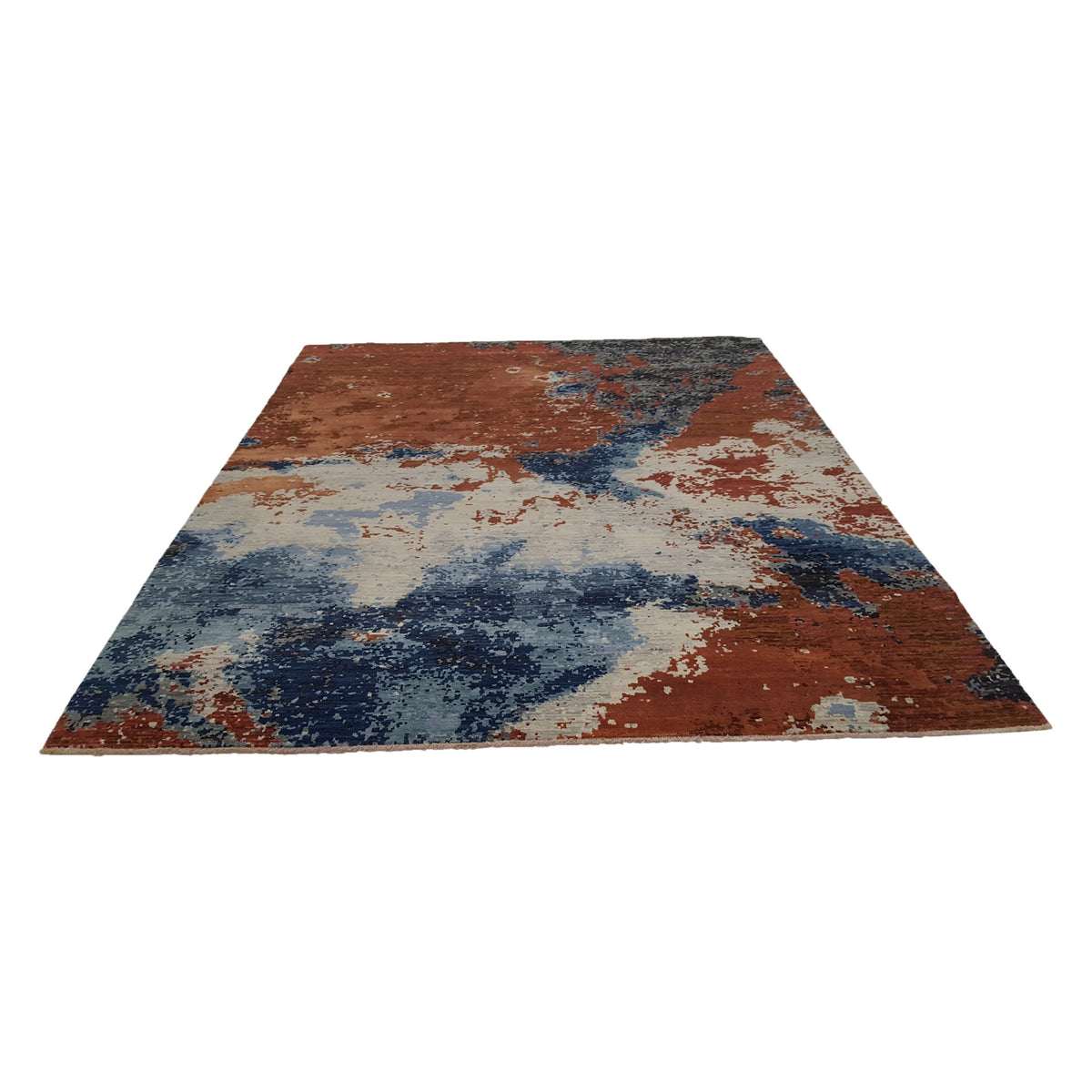 Pacific Galaxy 40289 Red Beige Modern Hand Knotted Rug