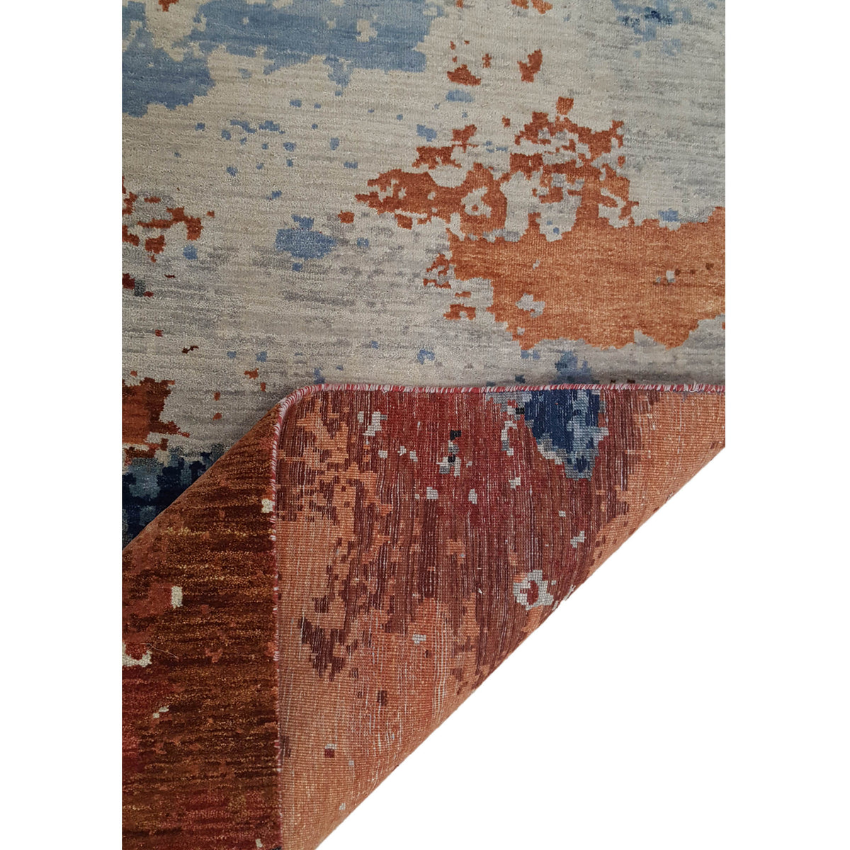 Pacific Galaxy 40289 Red Beige Modern Hand Knotted Rug