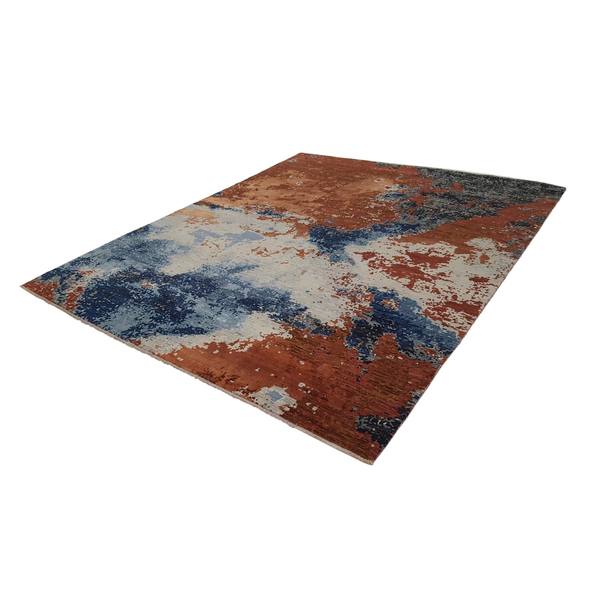 Pacific Galaxy 40289 Red Beige Modern Hand Knotted Rug