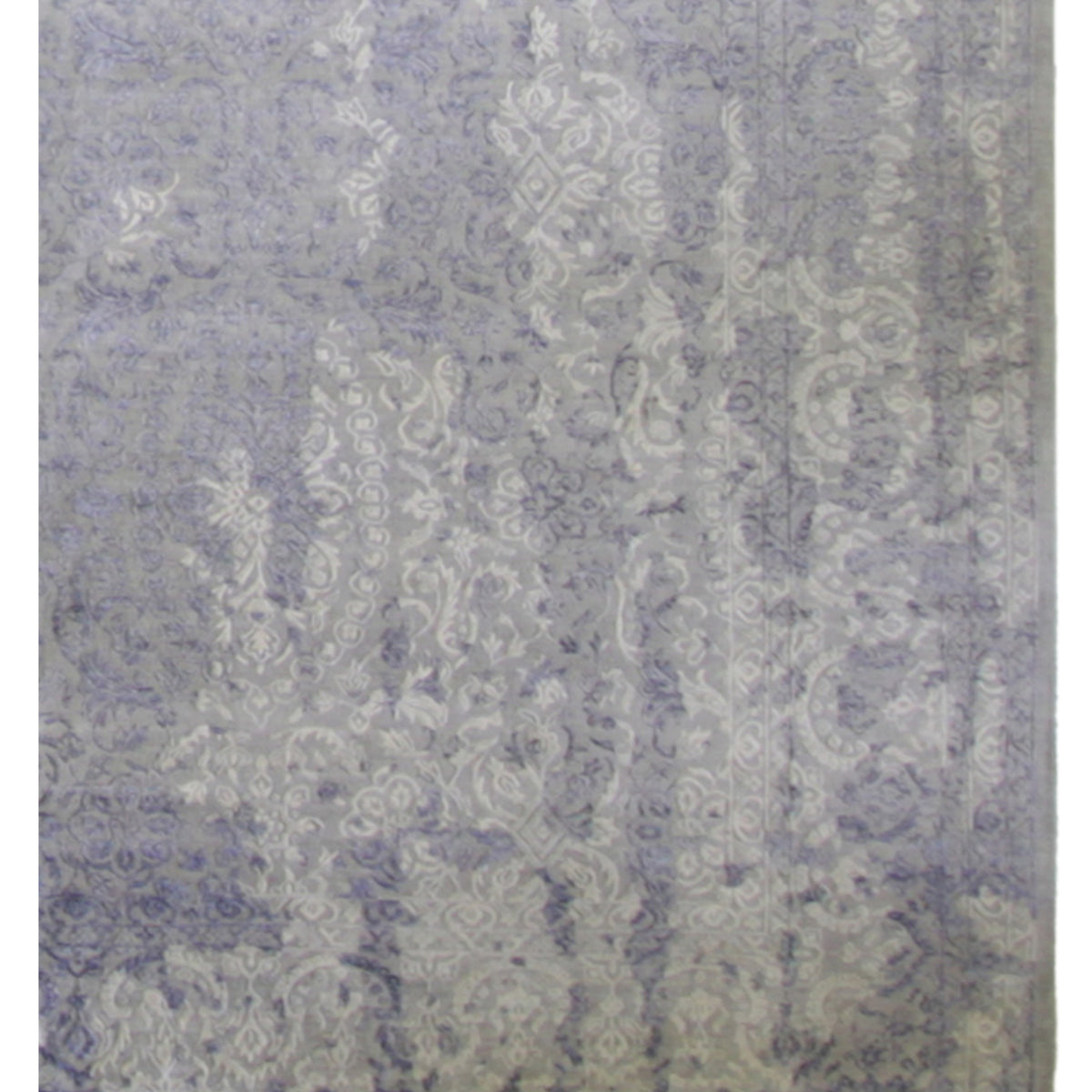 Pacific Erase 40293 Silver Blue Modern Hand Knotted Rug