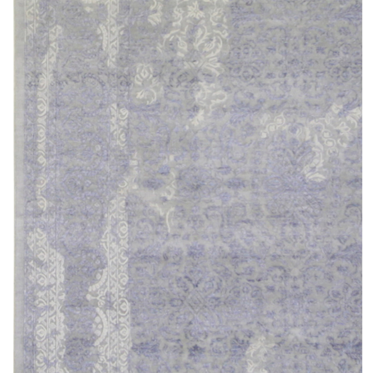 Pacific Erase 40293 Silver Blue Modern Hand Knotted Rug