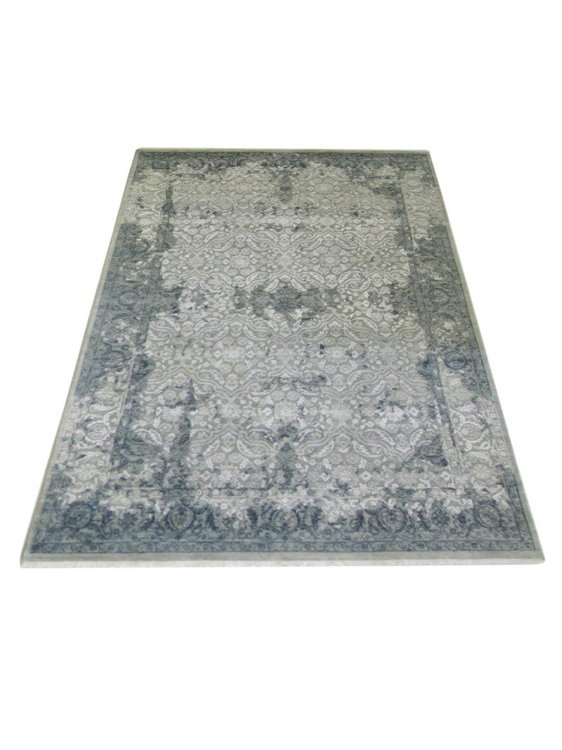 Pacific Erase 40315 Grey Beige Modern Hand Knotted Rug