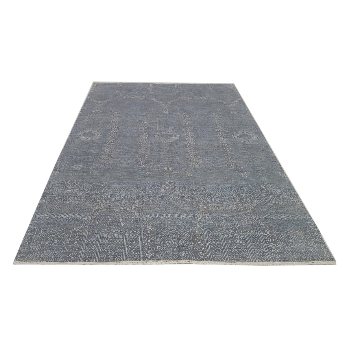 Pacific Jewel 40317 Grey Beige Transitional Hand Knotted Rug