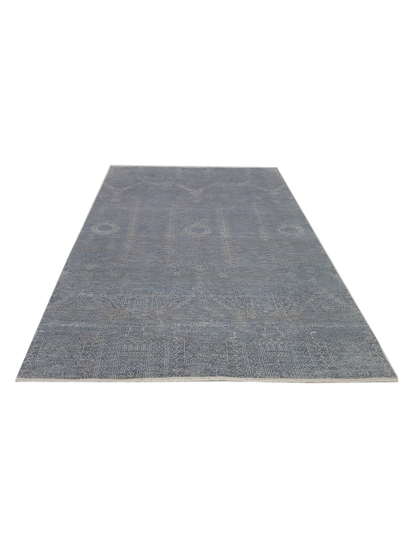 Pacific Jewel 40317 Grey Beige Transitional Hand Knotted Rug