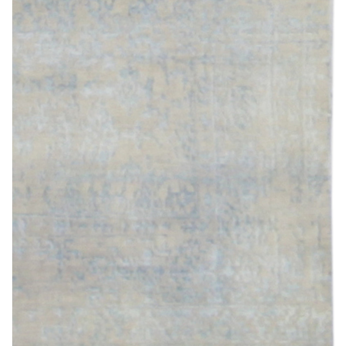 Pacific Erase 40318 Beige Blue Modern Hand Knotted Rug