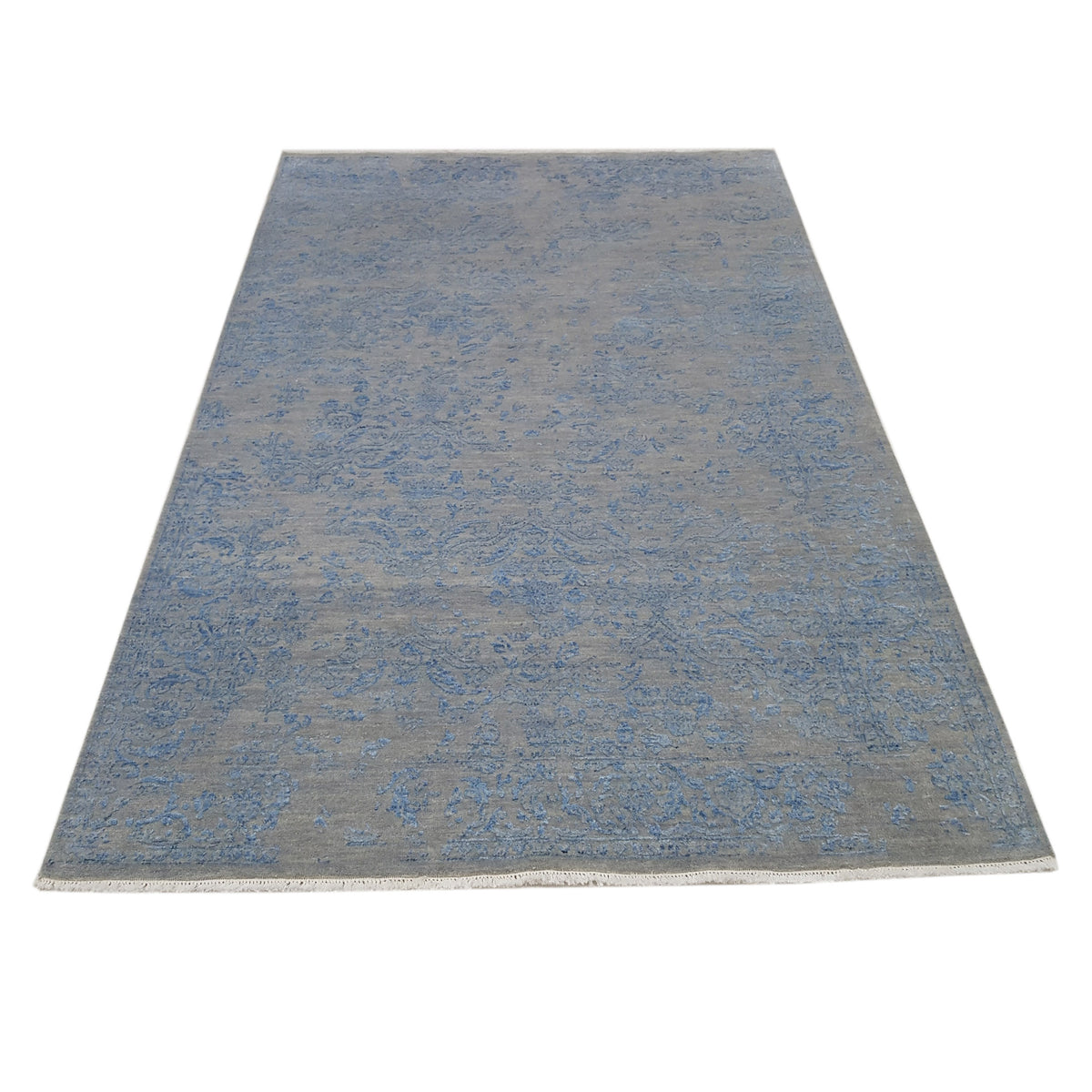Pacific Erase 40322 Silver Sky Modern Hand Knotted Rug