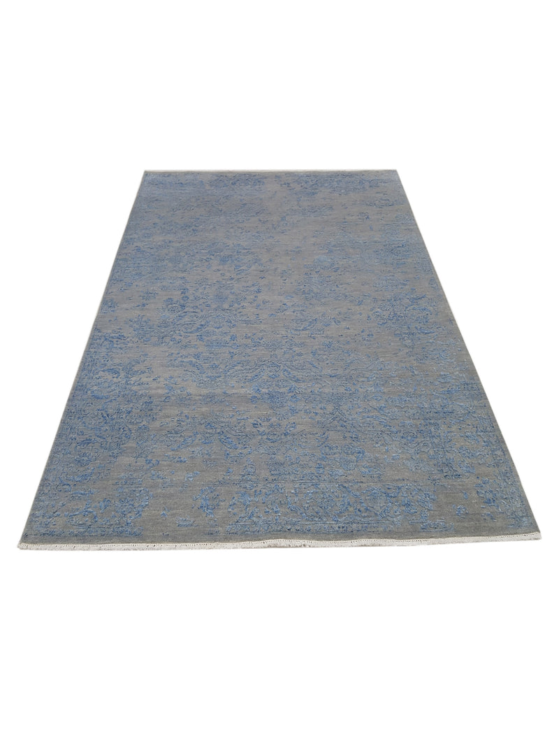 Pacific Erase 40322 Silver Sky Modern Hand Knotted Rug