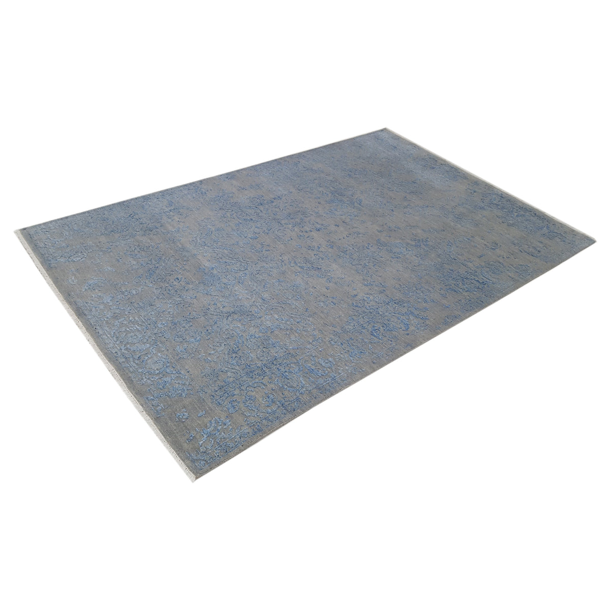 Pacific Erase 40322 Silver Sky Modern Hand Knotted Rug