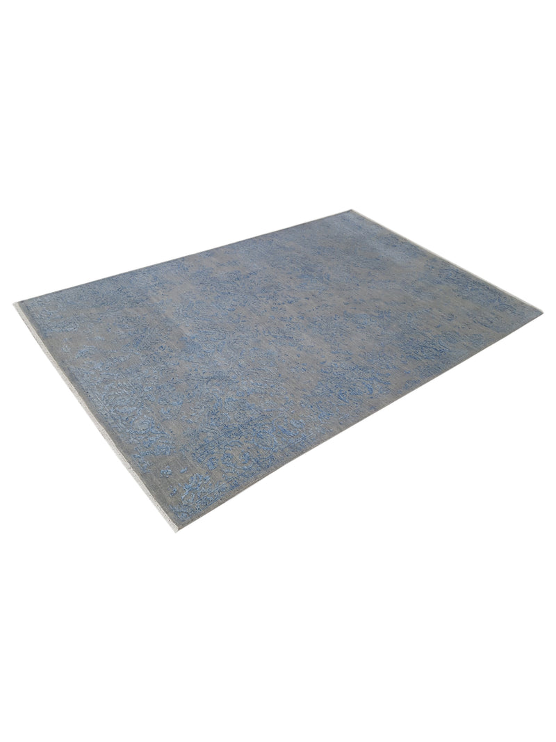 Pacific Erase 40322 Silver Sky Modern Hand Knotted Rug