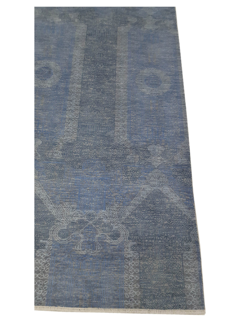 Pacific Jewel 40324 Blue Beige Transitional Hand Knotted Rug