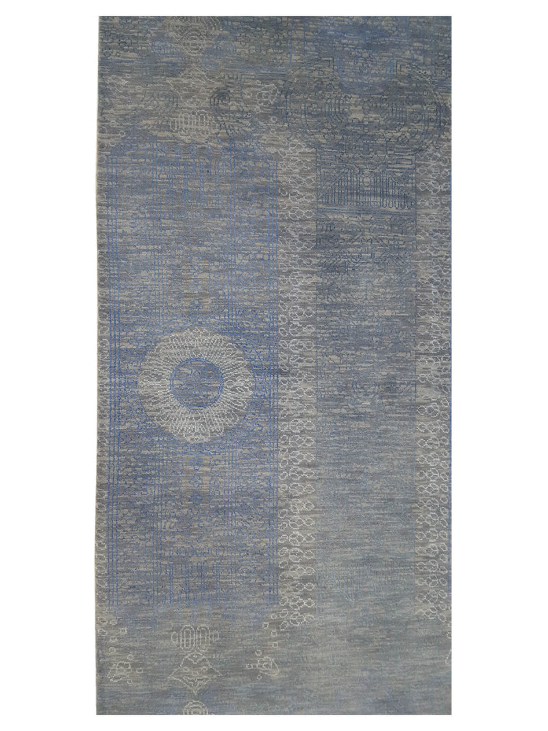 Pacific Jewel 40324 Blue Beige Transitional Hand Knotted Rug