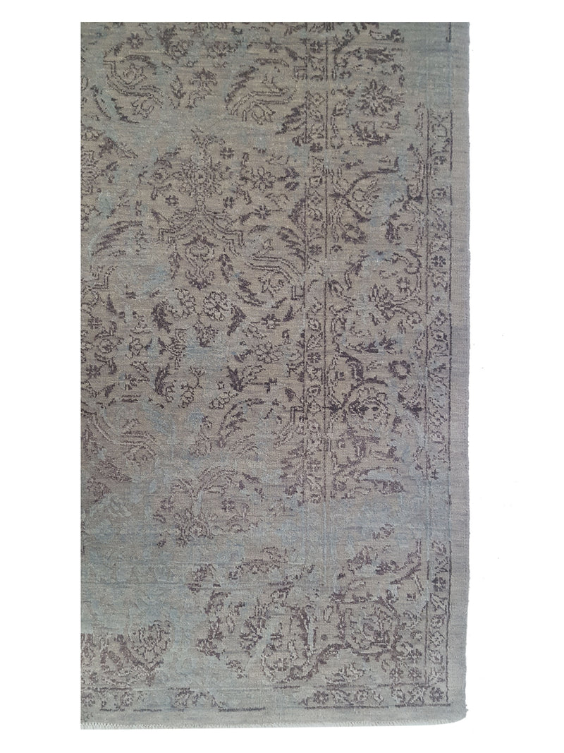 Pacific Erase 40325 Grey Chocolate Modern Hand Knotted Rug
