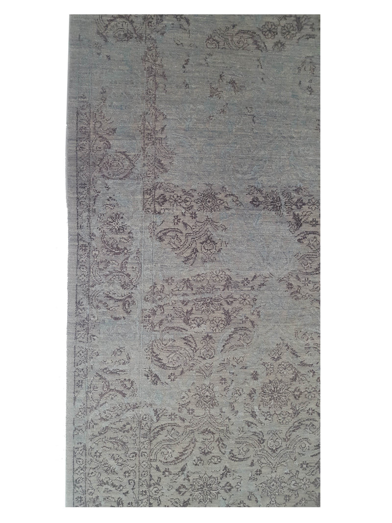 Pacific Erase 40325 Grey Chocolate Modern Hand Knotted Rug
