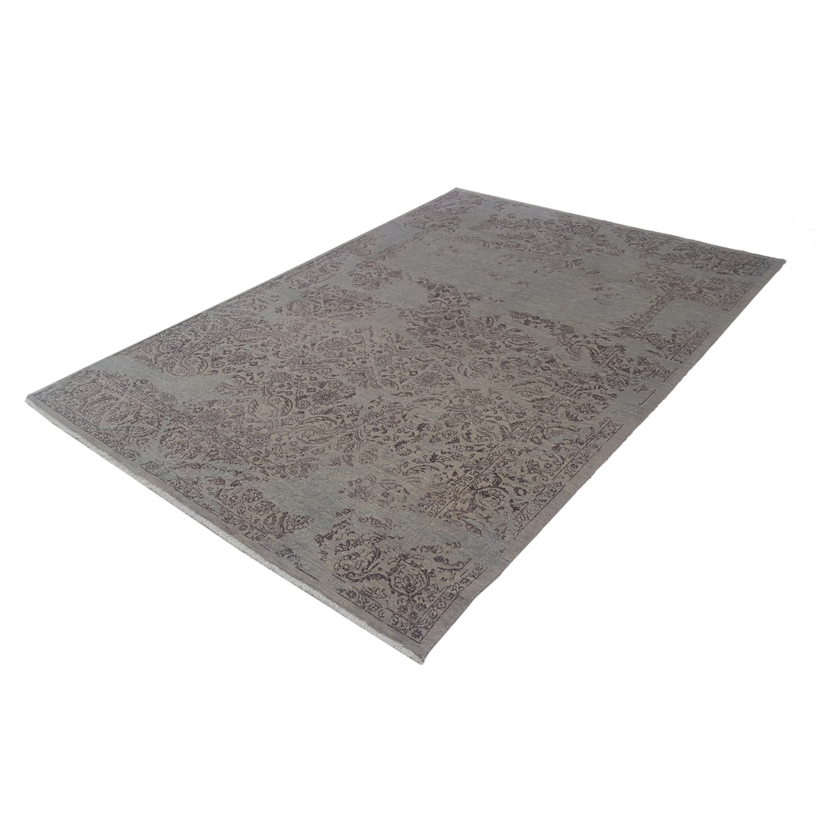 Pacific Erase 40325 Grey Chocolate Modern Hand Knotted Rug