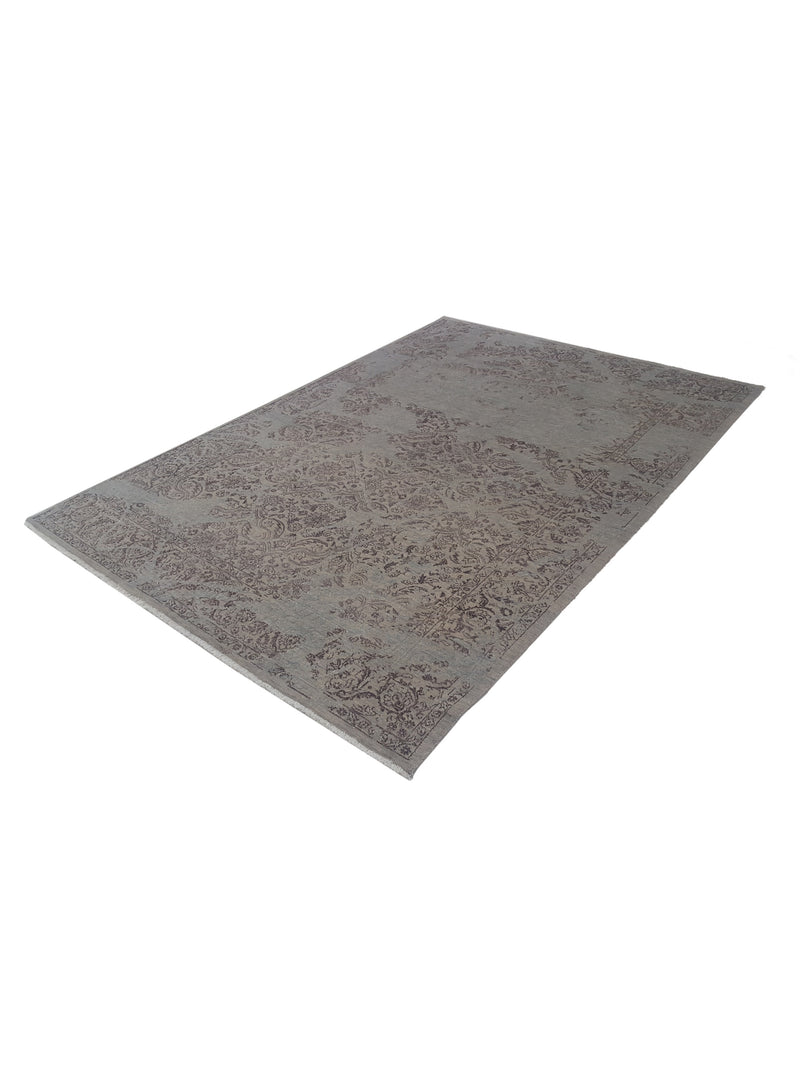 Pacific Erase 40325 Grey Chocolate Modern Hand Knotted Rug