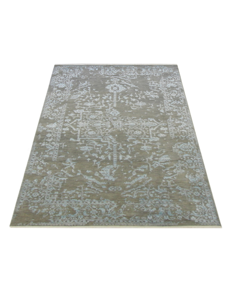 Pacific Erase 40326 Grey Sky Modern Hand Knotted Rug