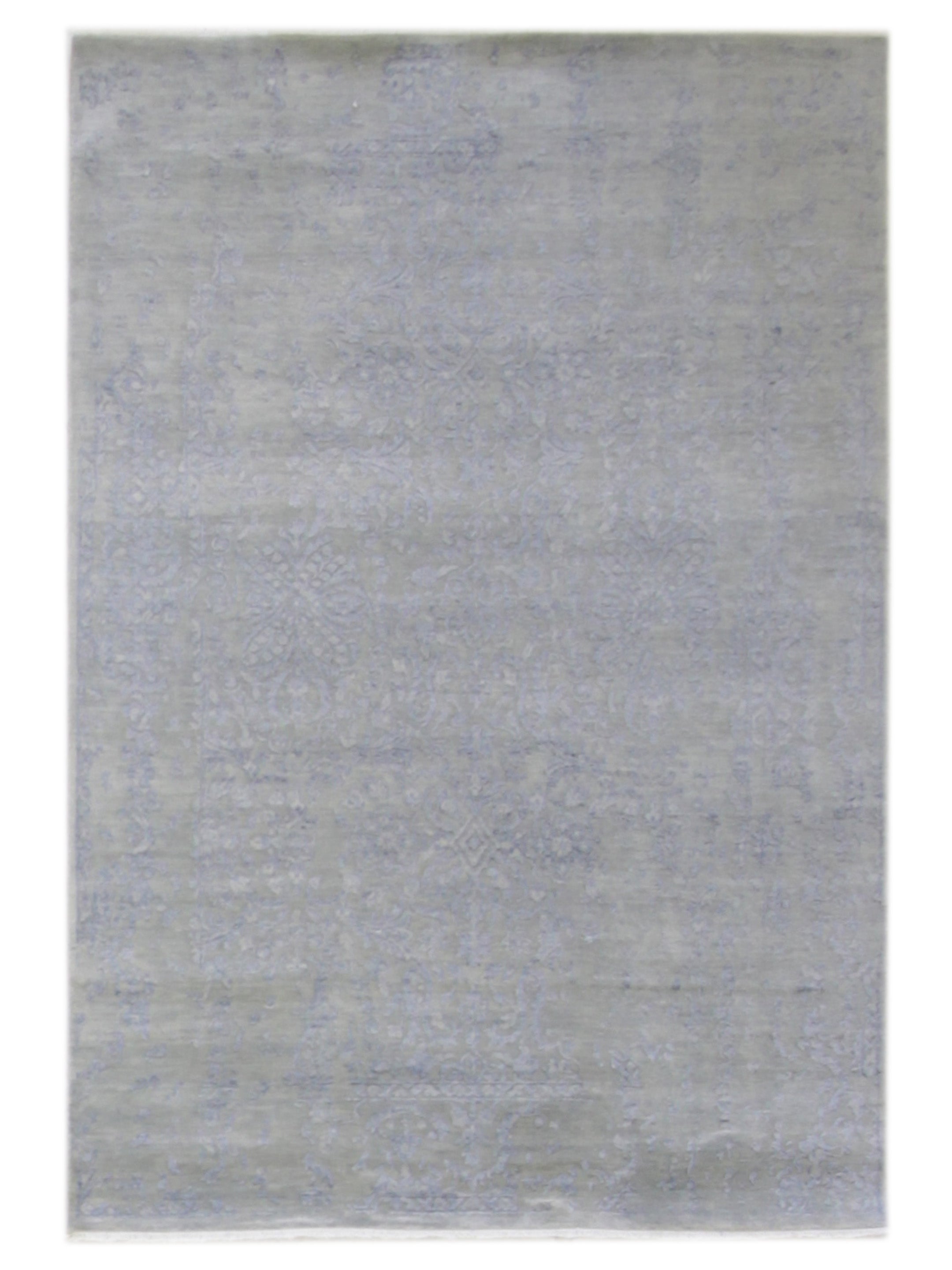 Pacific Erase 40327 Silver Blue Modern Hand Knotted Rug – Pacific Rugs