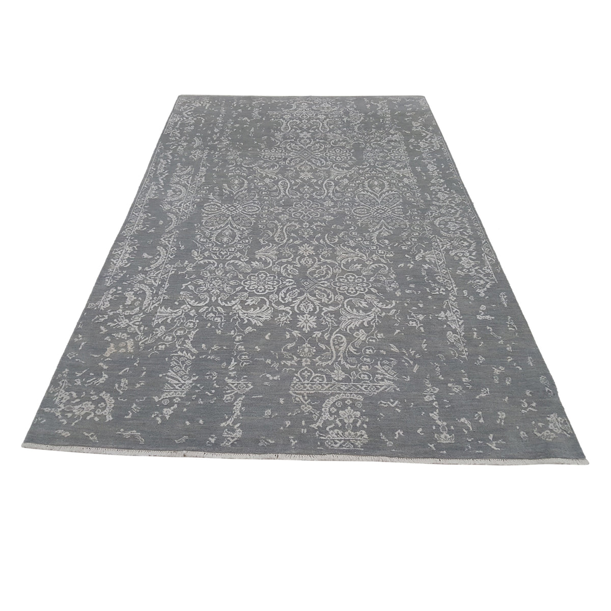 Pacific Erase 40332 Grey Beige Modern Hand Knotted Rug