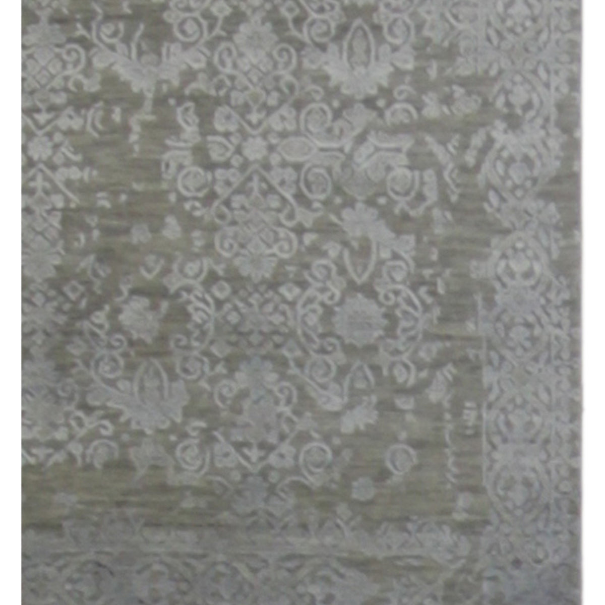 Pacific Erase 40333 Grey Silver Modern Hand Knotted Rug