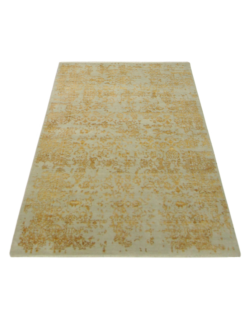 Pacific Erase 40339 Beige Gold Modern Hand Knotted Rug